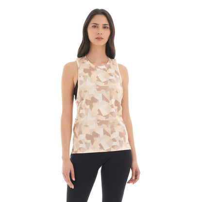 Polera Mujer Sudala Beige print Haka Honu