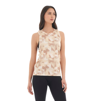 Polera Mujer Sudala Beige print Haka Honu