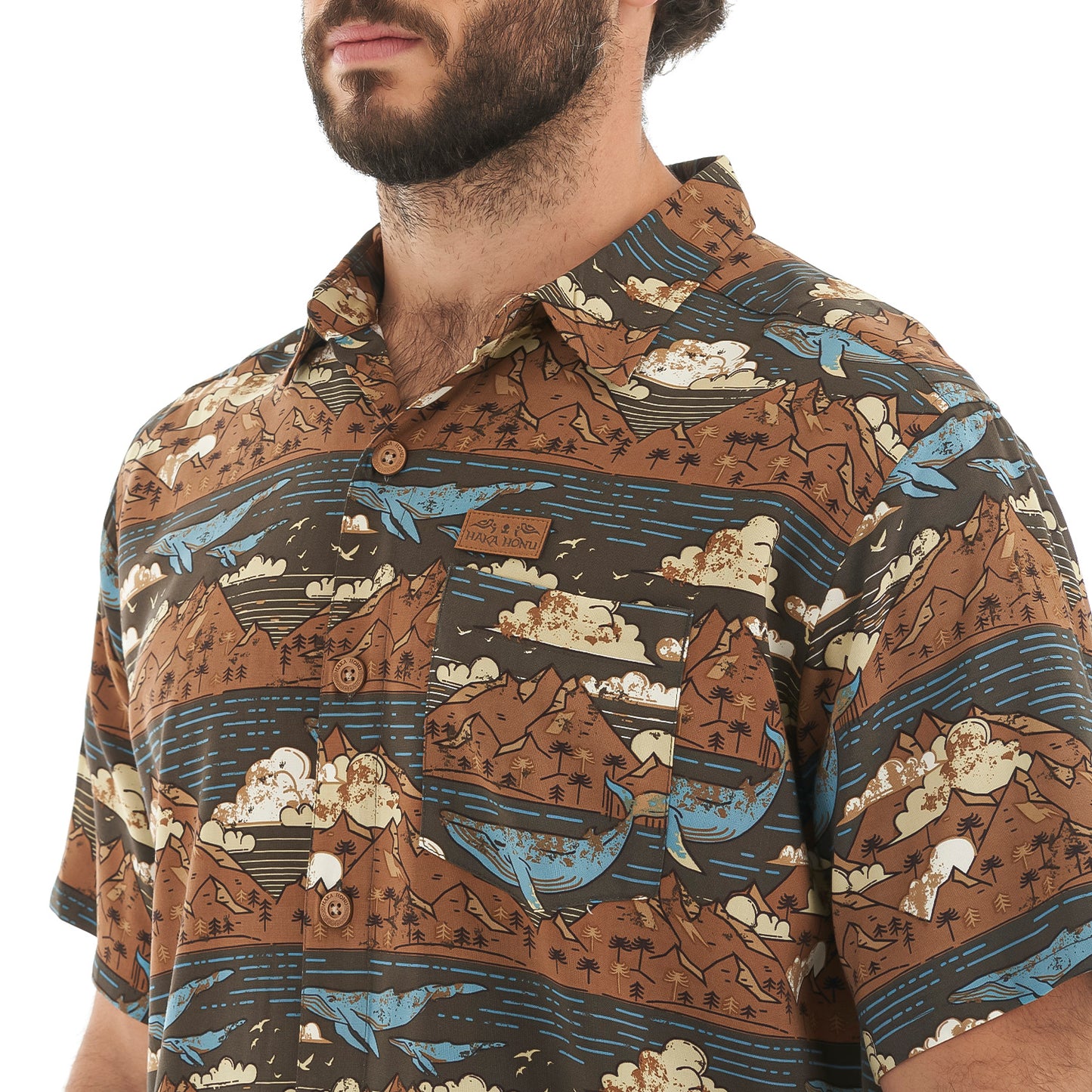 Camisa Hombre Anameizon Cafe Haka Honu