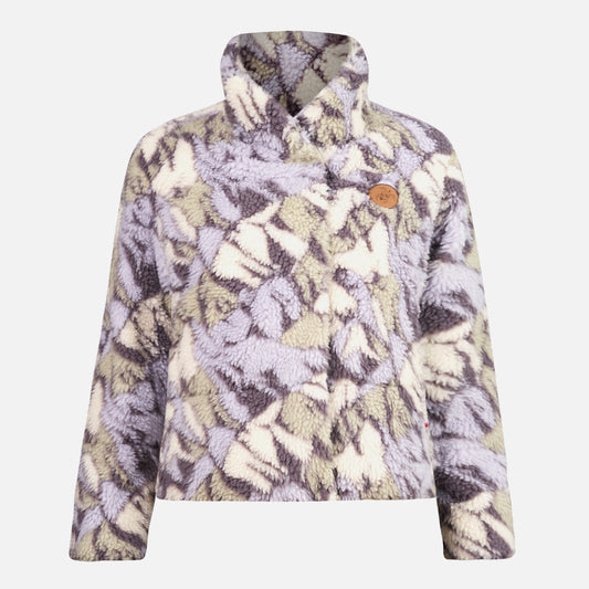 Chaqueta Mujer Aterciopelada Print Lila Haka Honu