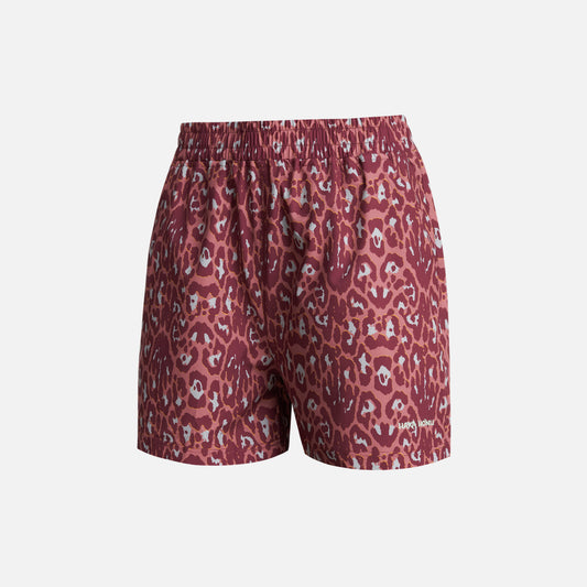 Short Mujer Canchera Print Burdeo Haka Honu