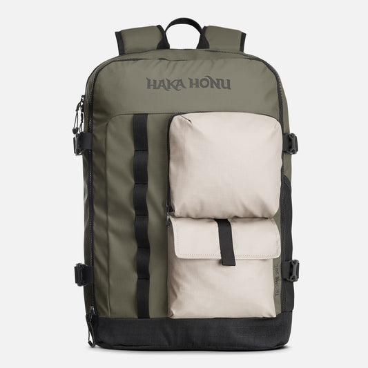 Mochila Trome 28L Verde Grisaceo Haka-Honu