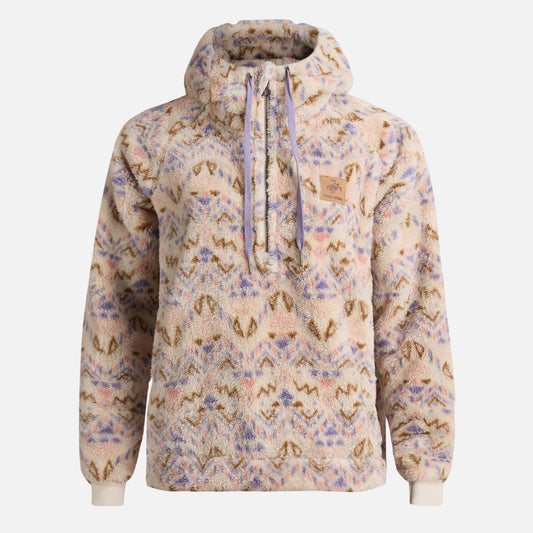 Poleron Mujer Cangur-oso Print Beige Haka Honu