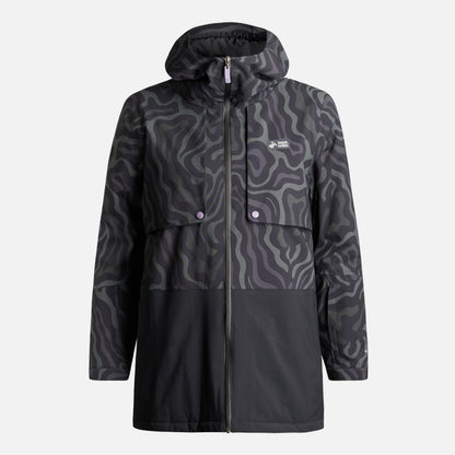 Chaqueta Mujer Yeti Print Negro Haka Honu