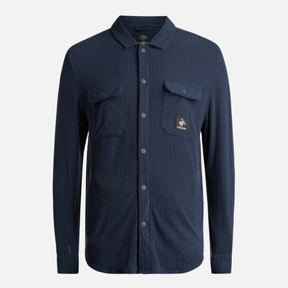 Camisa Hombre Cumbre Invernal Azul Marino Haka Honu