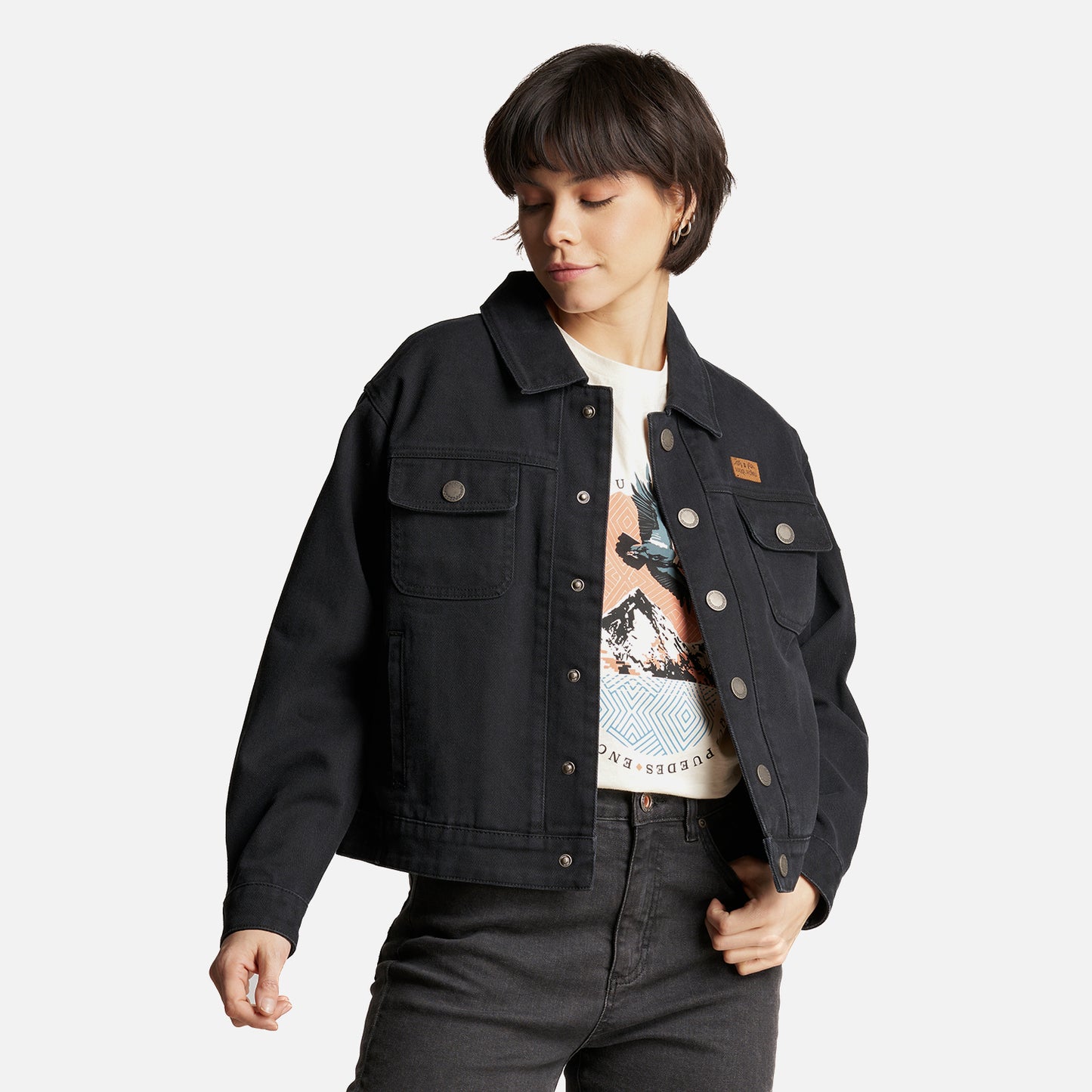 Chaqueta Mujer James Jeans Negro Haka Honu