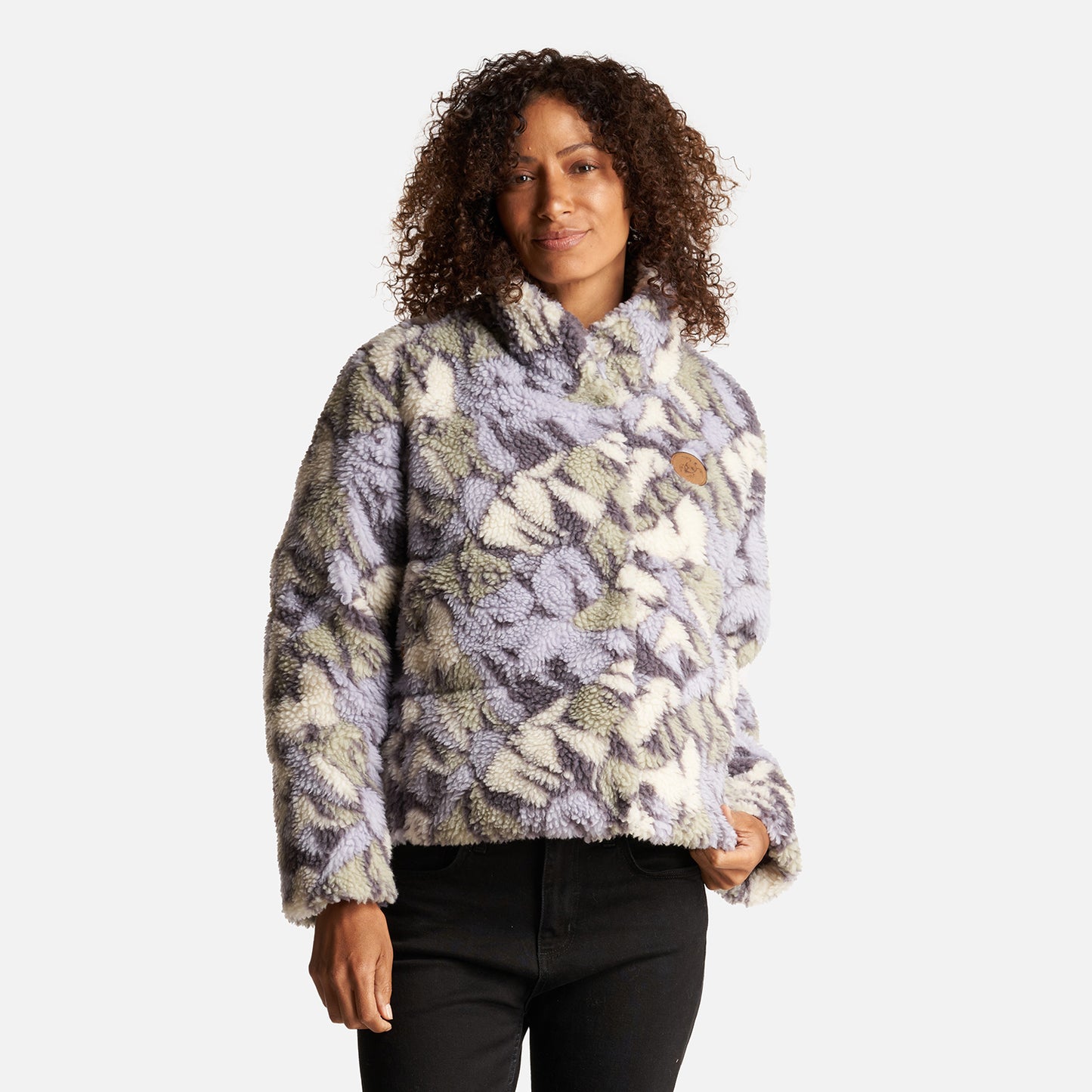 Chaqueta Mujer Aterciopelada Print Lila Haka Honu