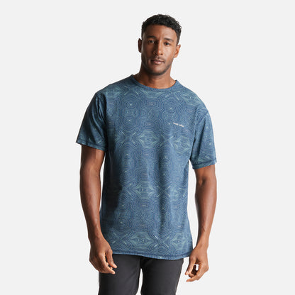 Polera Hombre Bi-curioso Print Azul Haka Honu