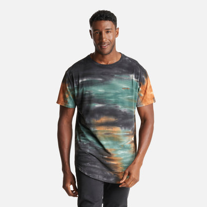 Polera Hombre Rastro Print Negro Haka Honu