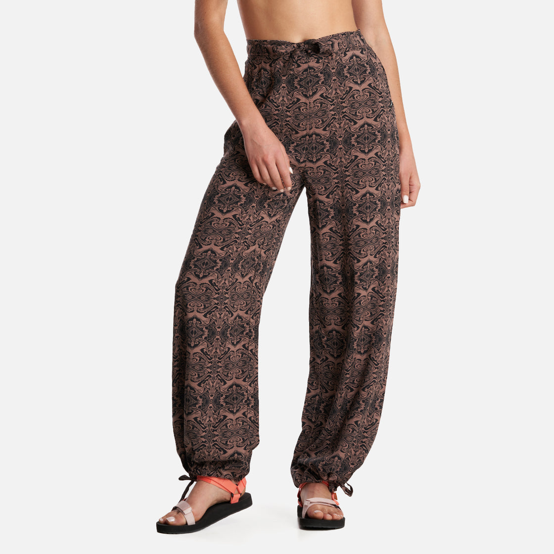 Pantalon Mujer Jipon Print Negro Haka Honu