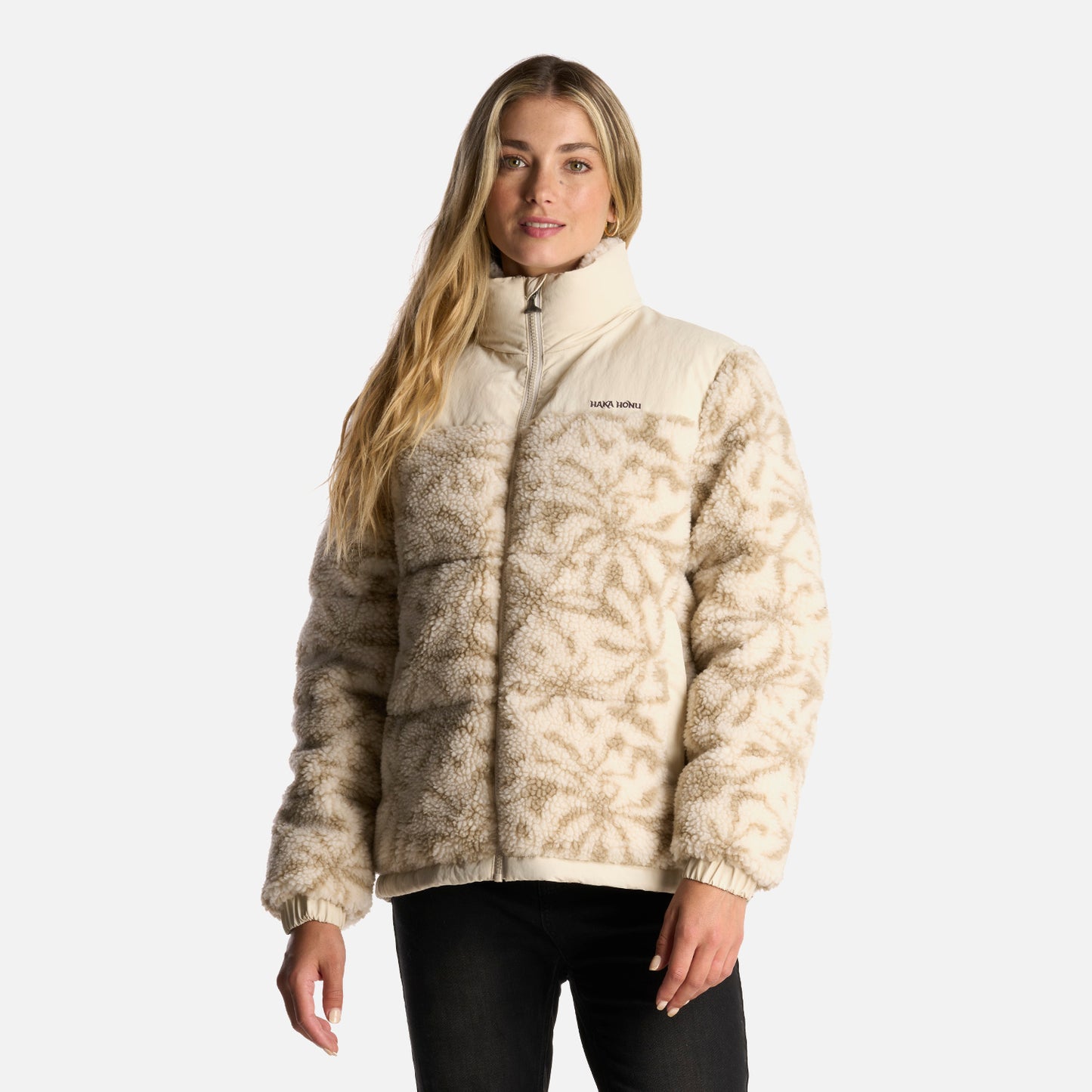 Chaqueta Mujer Bombastic Print Beige Haka Honu