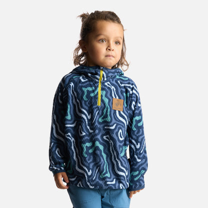 Polerón Niño Taina Poki Print Azul Haka Honu