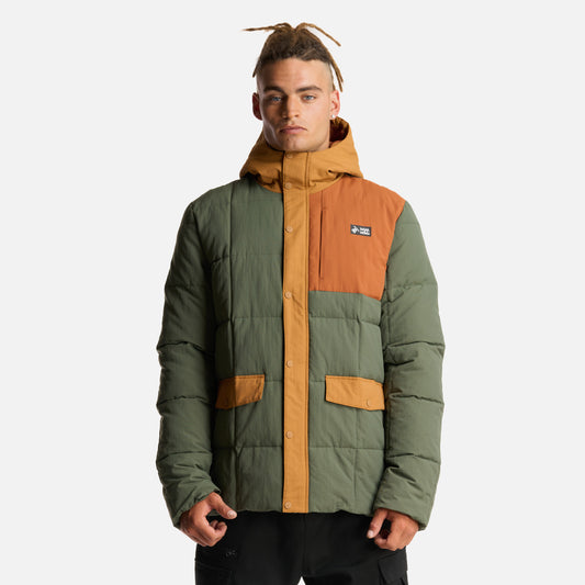 Chaqueta Hombre Aislado Verde Grisaceo Haka Honu