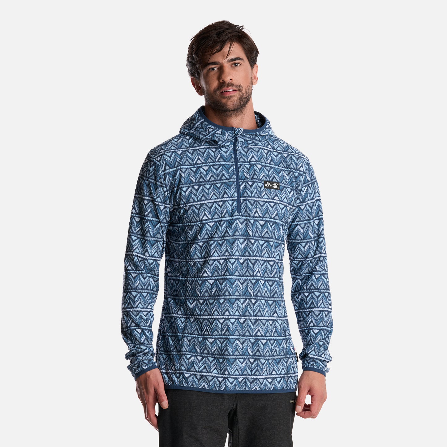 Polerón Hombre Taina Nui Print Azul Haka Honu