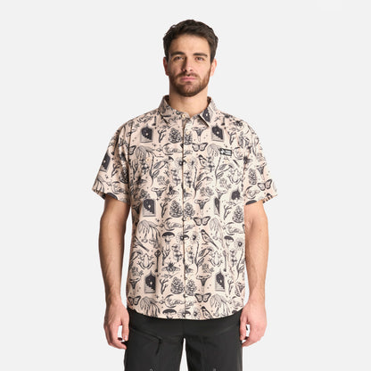 Camisa Hombre Cumbre Manga Corta Print Crudo Haka Honu