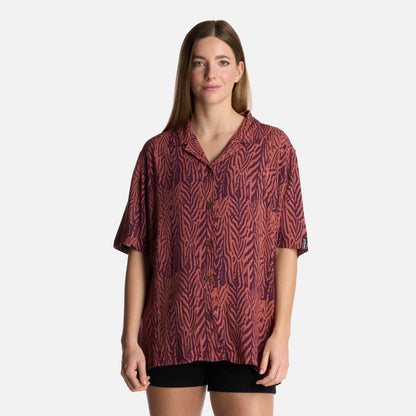 Camisa Mujer Marmolada Print Coral Haka Honu