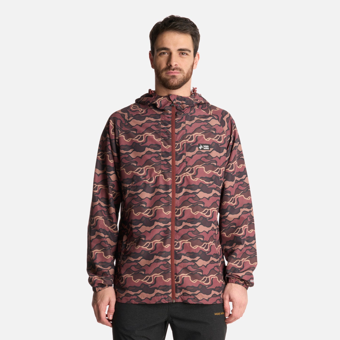 Chaqueta Hombre Aperrao Print Vino Haka Honu