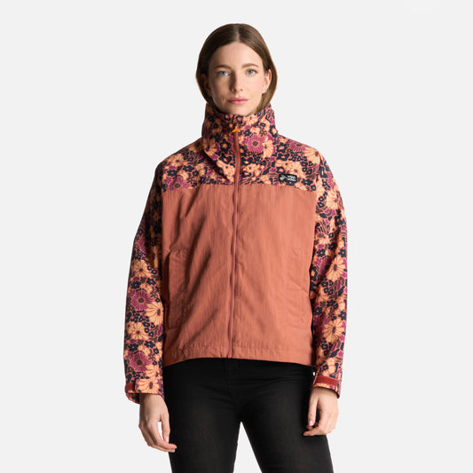 Chaqueta Mujer Hija Del Viento Print Terracota Haka Honu