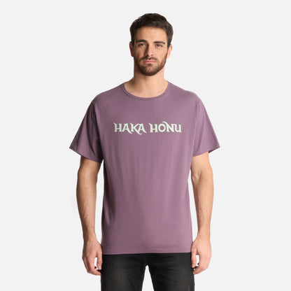 Polera Hombre Logo Morado Claro Haka Honu