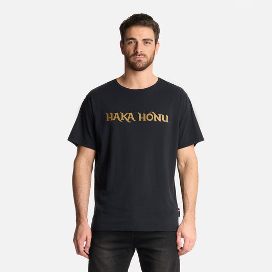 Polera Hombre Logo Negro Haka Honu