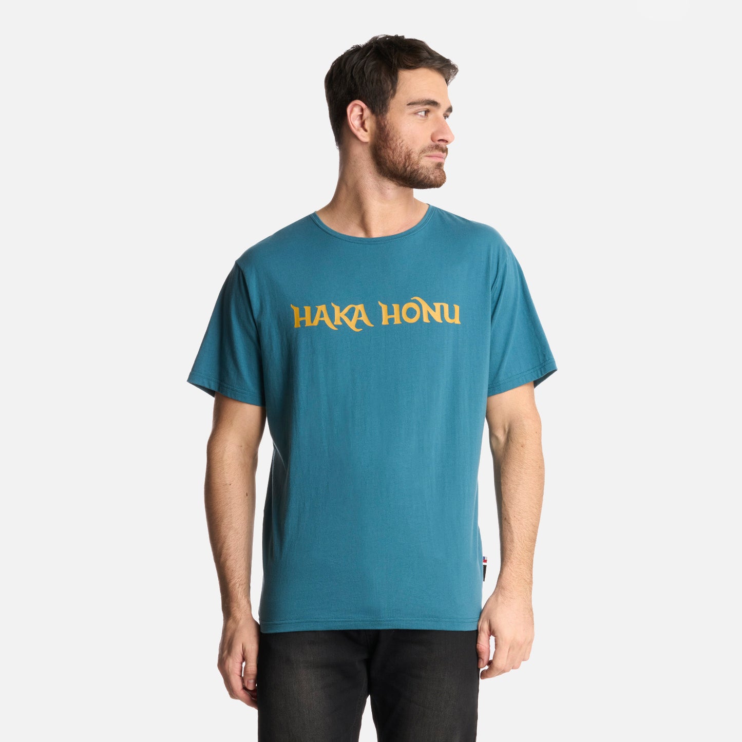 Polera Hombre Logo Petroleo Haka Honu