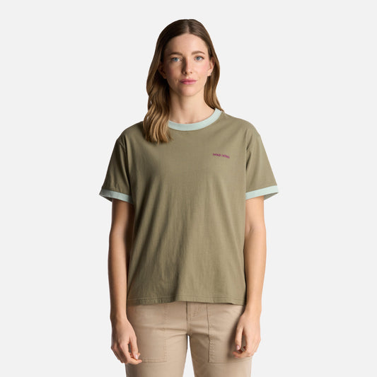 Polera Mujer Cosas Extrañas Verde Oliva Haka Honu