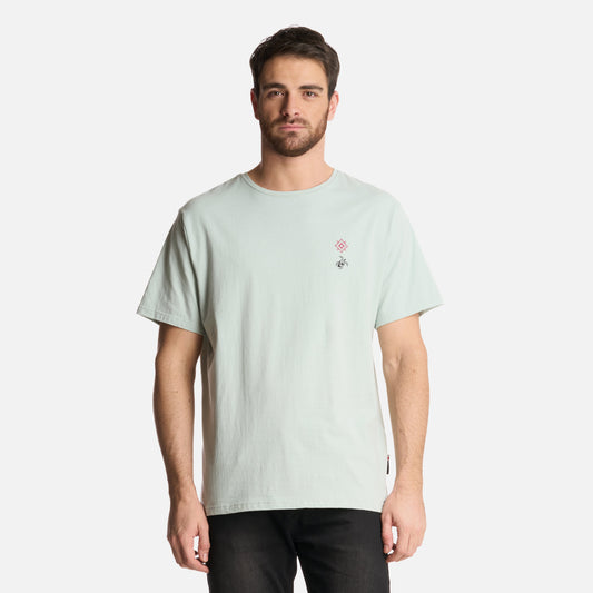 Polera Hombre Araucaria Milenaria Gris Claro Haka Honu