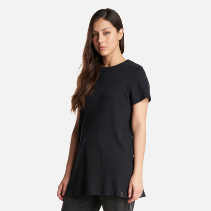 Polera Mujer Natural Negro Haka Honu