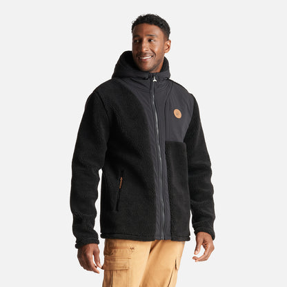 Poleron Hombre Porteador 1/4 Zip Negro Haka Honu