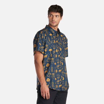 Camisa Hombre Cumbre Manga Corta Petroleo Haka Honu