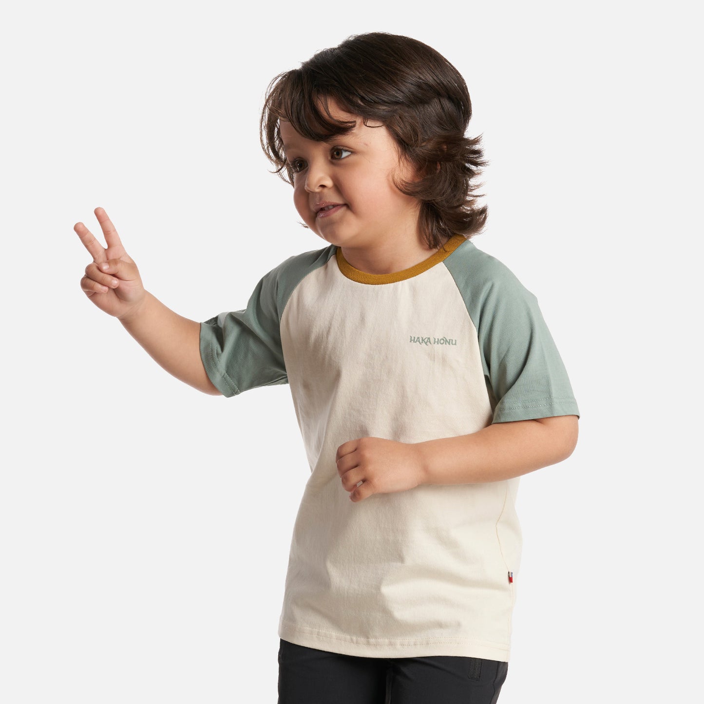 Polera Niño Hakids Crema Haka Honu