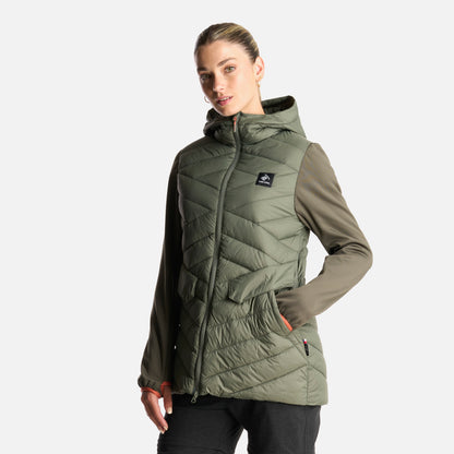 Chaqueta Mujer Altiplano Verde Grisaceo Haka Honu