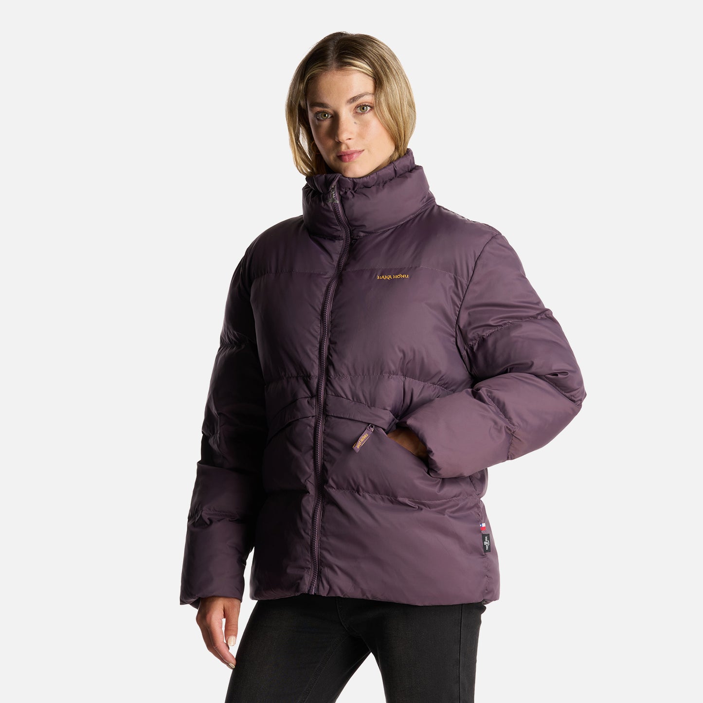 Chaqueta Mujer Queñoa Morado Oscuro Haka Honu