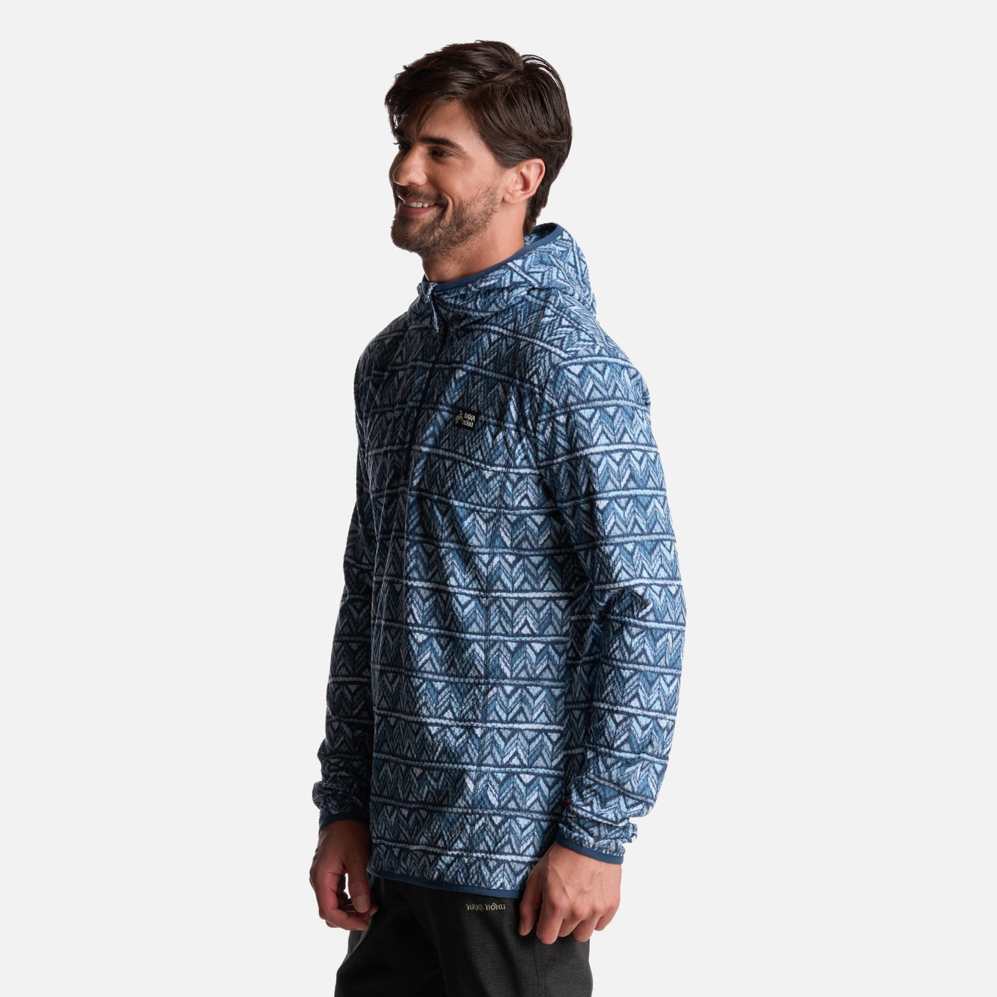 Polerón Hombre Taina Nui Print Azul Haka Honu