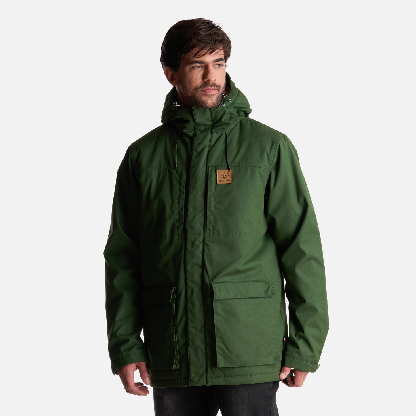 Chaqueta Hombre Valle Invernal Verde Militar Haka Honu