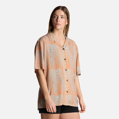 Camisa Mujer Marmolada Print Salmon Haka Honu