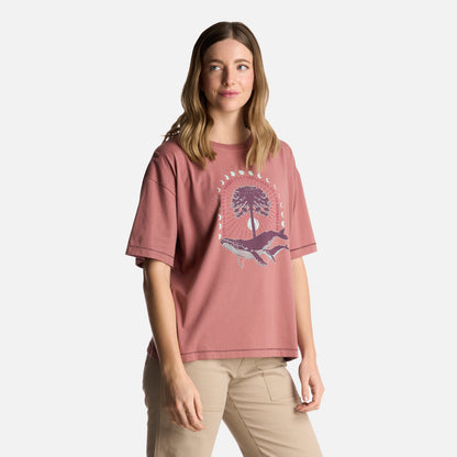 Polera Mujer Gorrión Coral Haka Honu