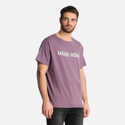 Polera Hombre Logo Morado Claro Haka Honu