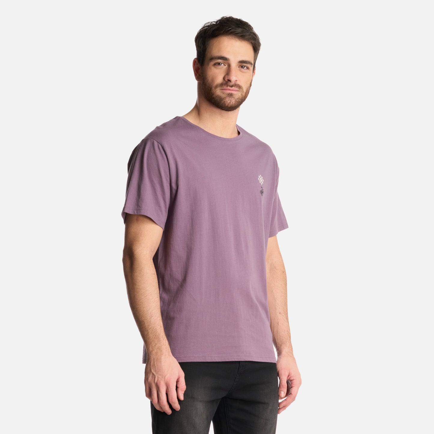 Polera Hombre Araucaria Milenaria Morado Claro Haka Honu