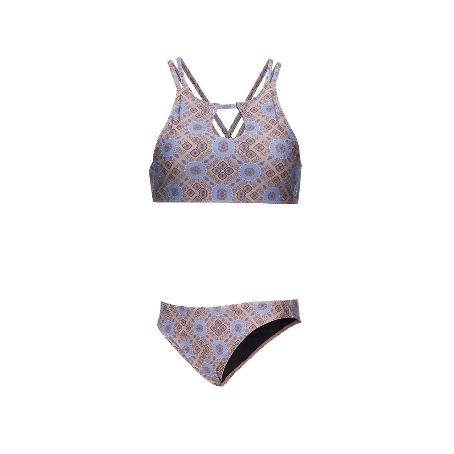 Traje de Baño Mujer Fondo de bikini Print Beige Haka Honu