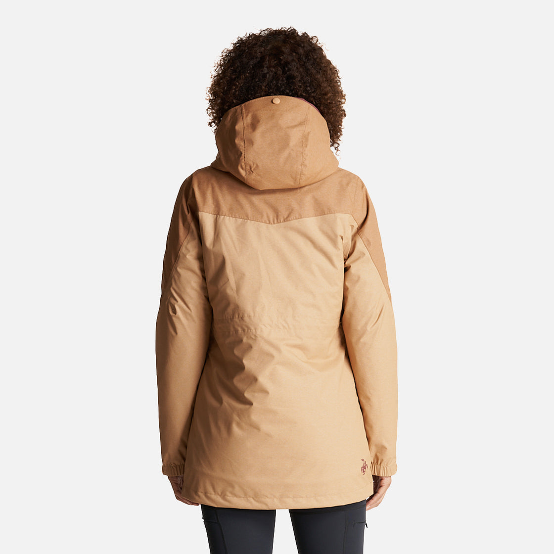 Chaqueta Mujer Perro Guapo Camel/Burdeo Haka Honu