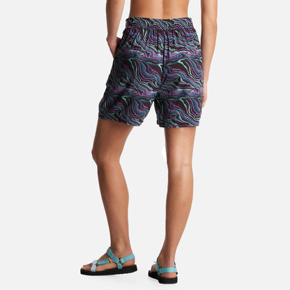 Short Mujer Jipoff Print Negro Haka Honu