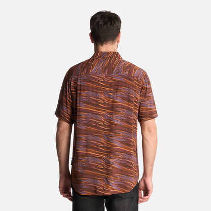 Camisa Hombre Anameizon Print Vino Haka Honu