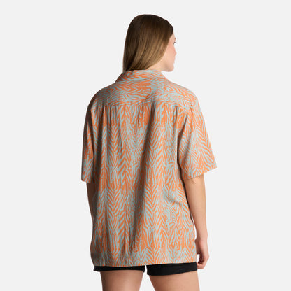 Camisa Mujer Marmolada Print Salmon Haka Honu