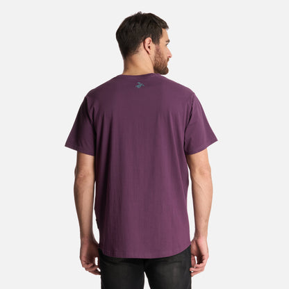 Polera Hombre Natural Morado Oscuro Haka Honu