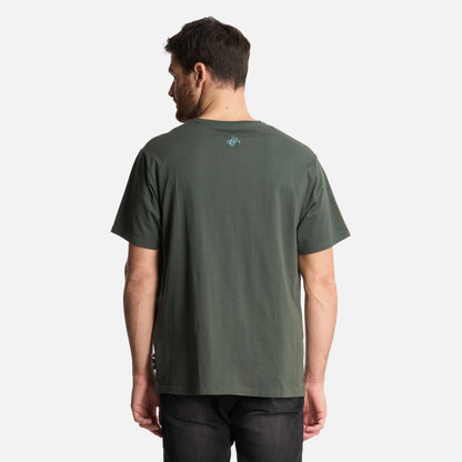 Polera Hombre Polo Verde Militar Haka Honu