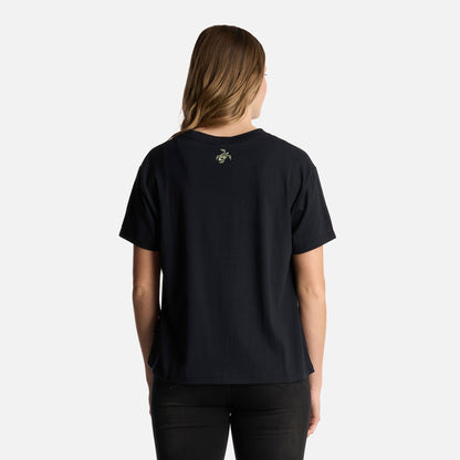 Polera Mujer Polo Negro Haka Honu