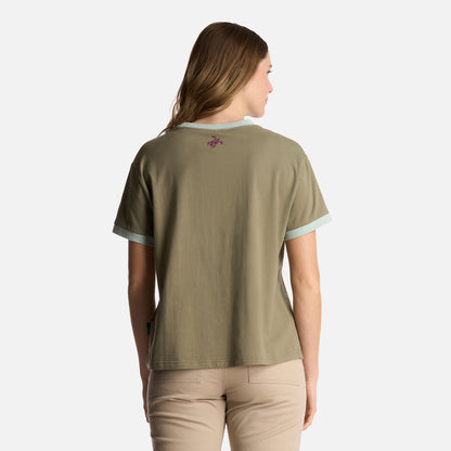 Polera Mujer Cosas Extrañas Verde Oliva Haka Honu