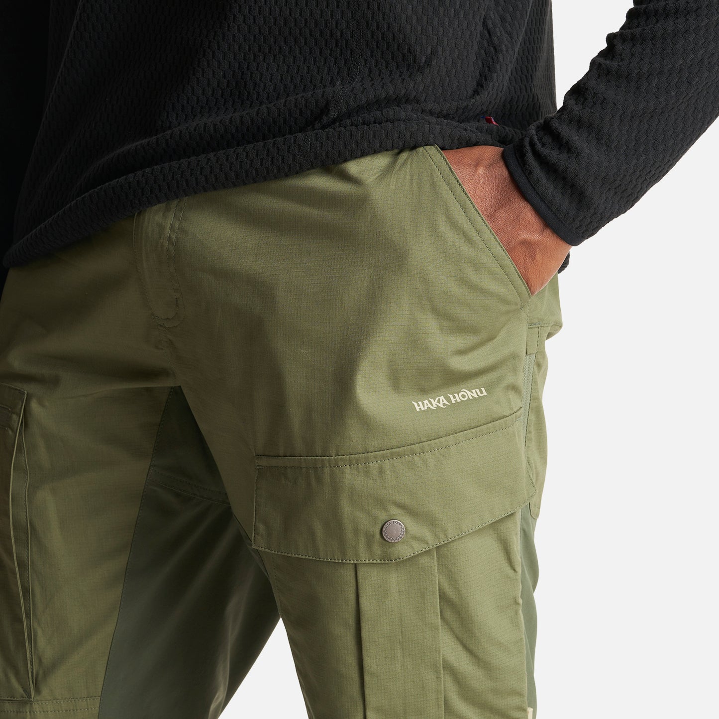 Pantalon Hombre Boina Negra Verde Militar Haka Honu