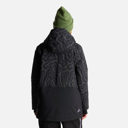 Chaqueta Mujer Yeti Print Negro Haka Honu